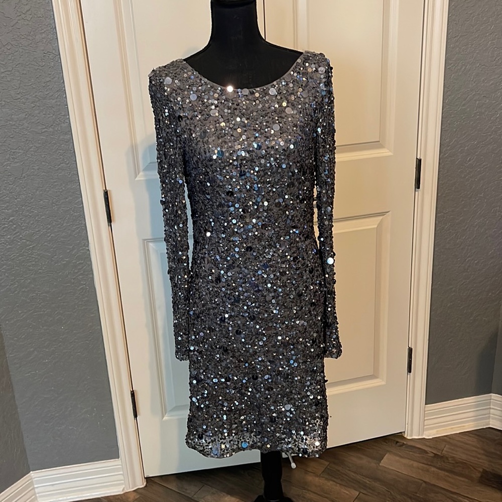 Charcoal Gray sequined dress